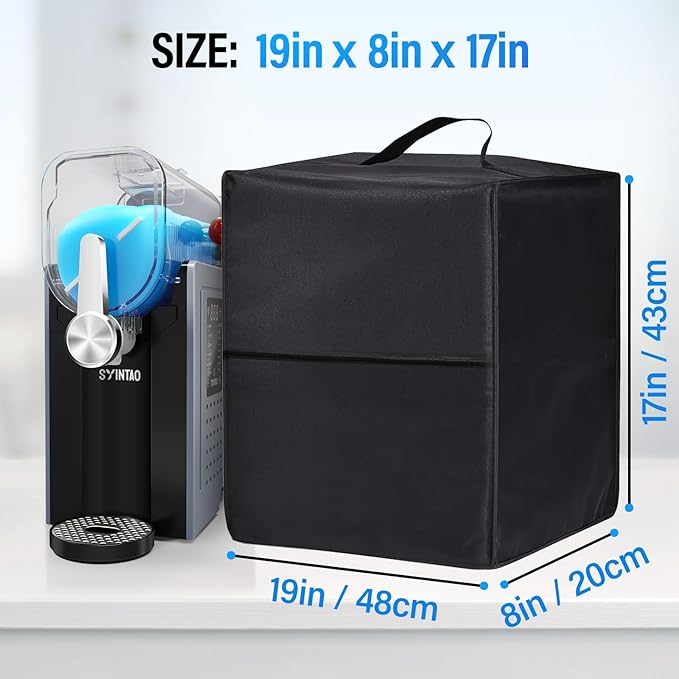 Protective Dust Cover for SYINTAO Slushie Machine - Durable Cover for Soft Serve Ice Cream & Frozen Drink Makers