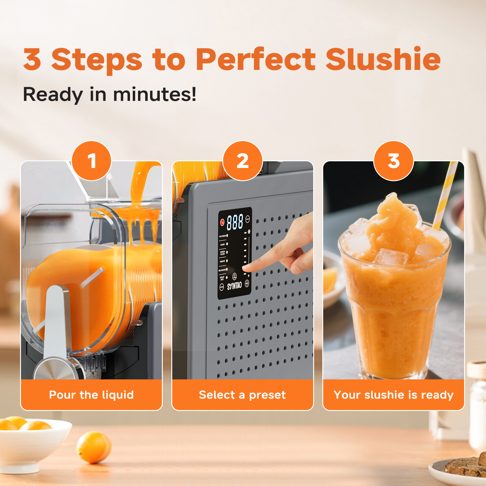 2-in-1 Ice Cream & Slushie Machine for Home